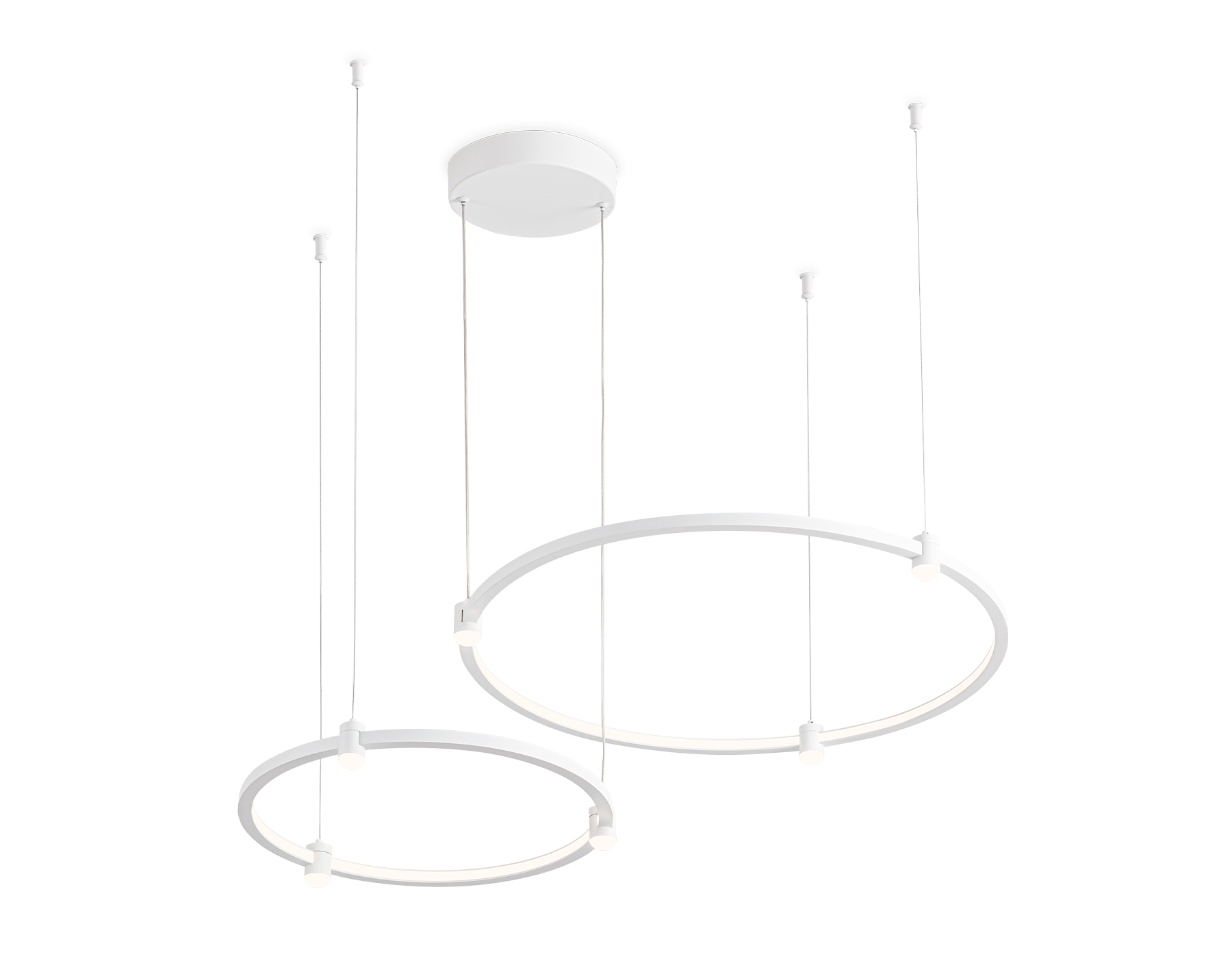 Подвесной LED светильник FL5521/2+6 WH белый 45W 3000K/4200K/6400K D600/400*1300 (без ПДУ) Подвесной LED светильник FL5521/2+6 WH белый 45W 3000K/4200K/6400K D600/400*1300 (без ПДУ)