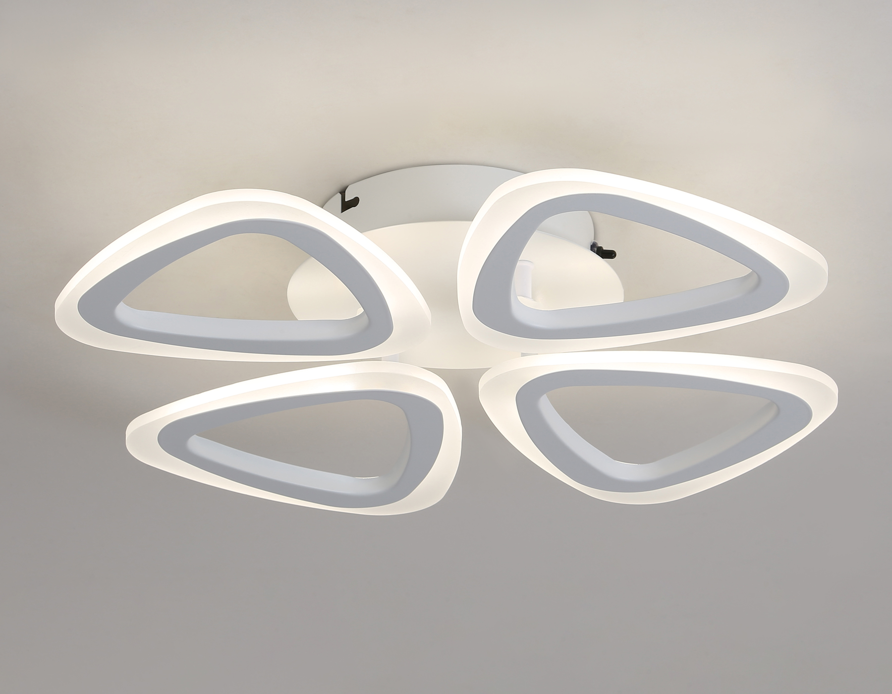 Потолочный светодиодный светильник с пультом Ambrella FA4482/4 WH белый 4200K/3000K+6400K/6400K+3000K 45W 405*405*80 (ПДУ ИК)