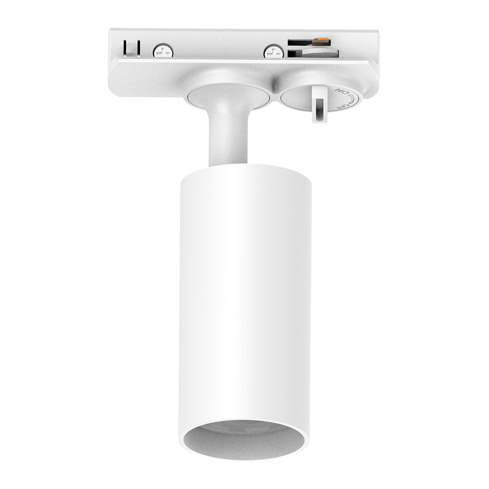 Светильник Feron AL145 трековый однофазный на шинопровод под лампу GU10, белый Светильник Feron AL145 трековый однофазный на шинопровод под лампу GU10, белый