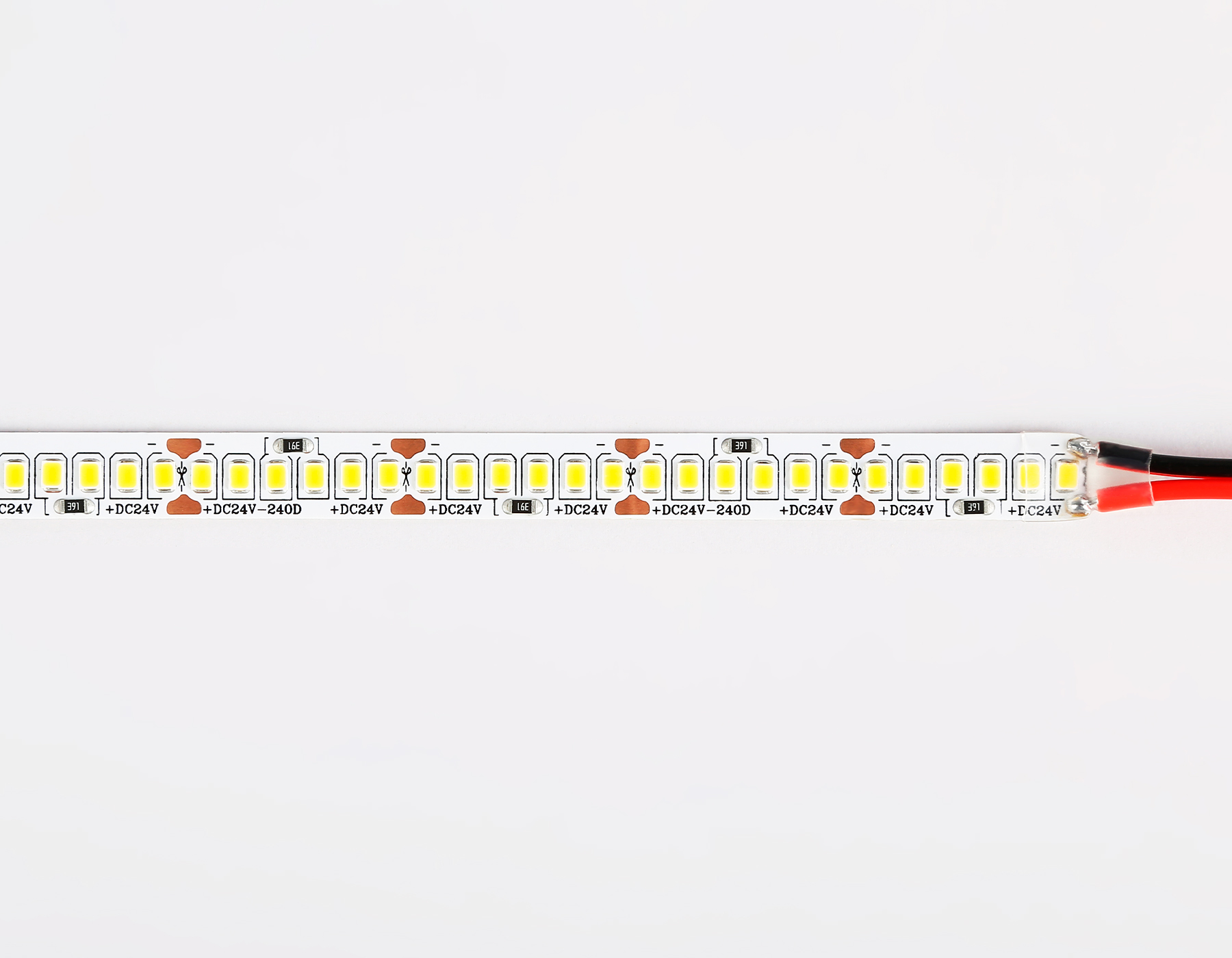 GS3301 2835 240Led/ 18W m/ 24V IP20 3000K/ 5000*10*1.2mm (2 конт.)
