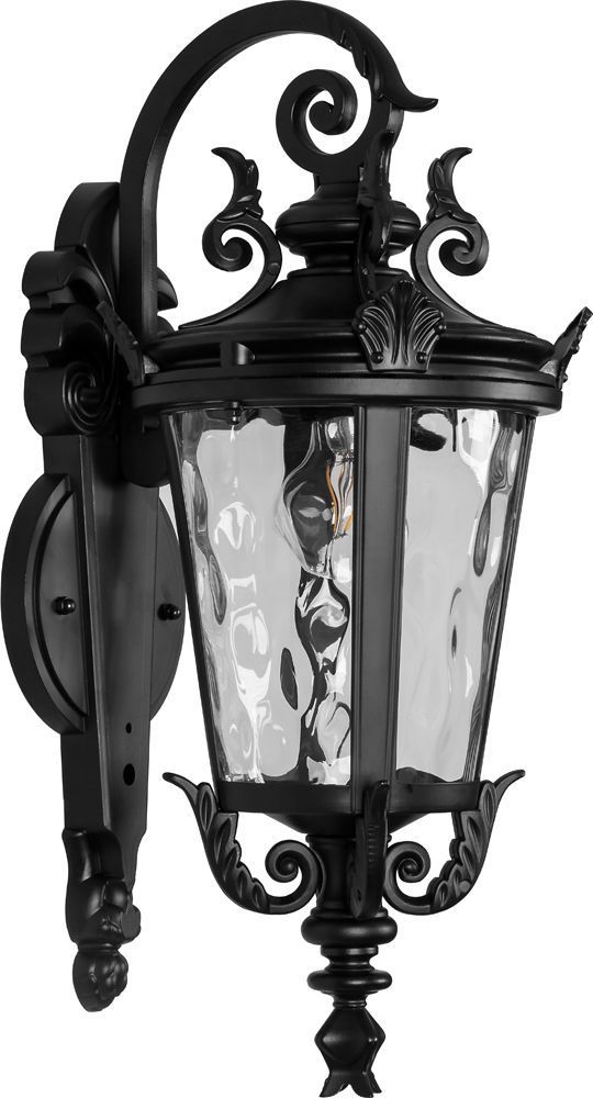 Светильник садово-парковый Feron PL4002 круглый на стену вниз 60W 230V E27, черный