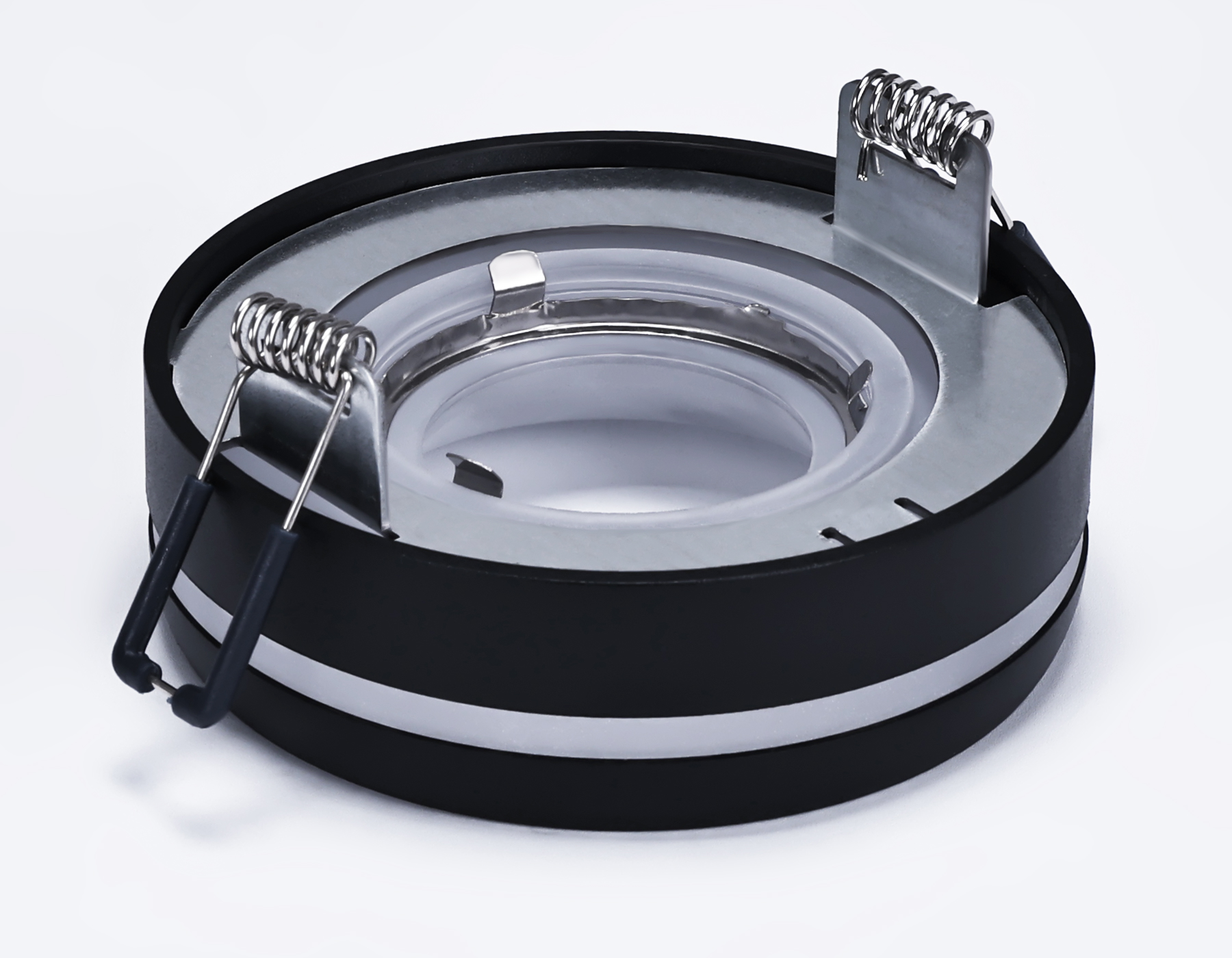 Накладной светильник Ambrella TN3335 SBK/FR черный песок/белый матовый GU5.3 D96*46