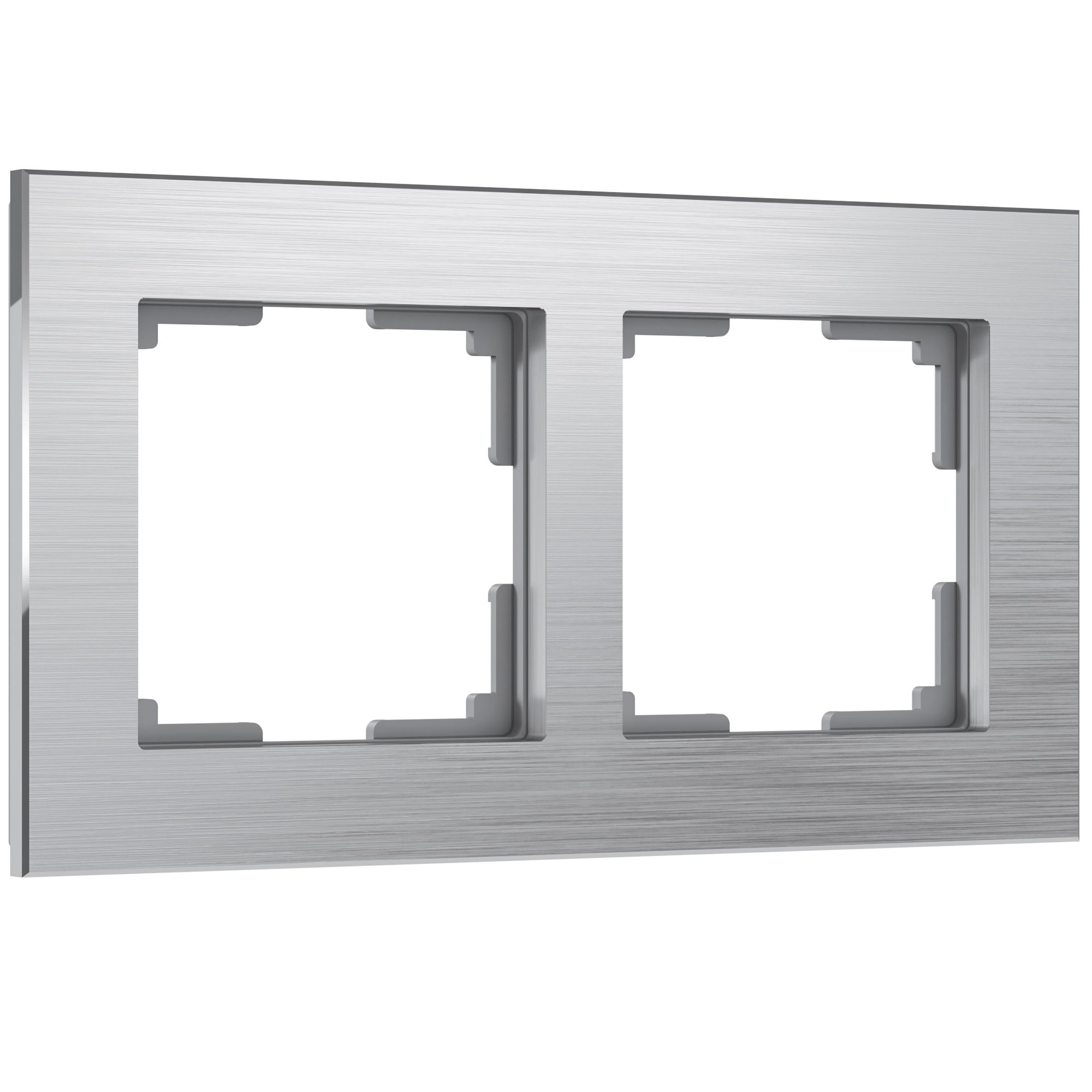 Рамка WERKEL Aluminium на 2 поста (алюминий) WL11-Frame-02 / W0021706 / a033740