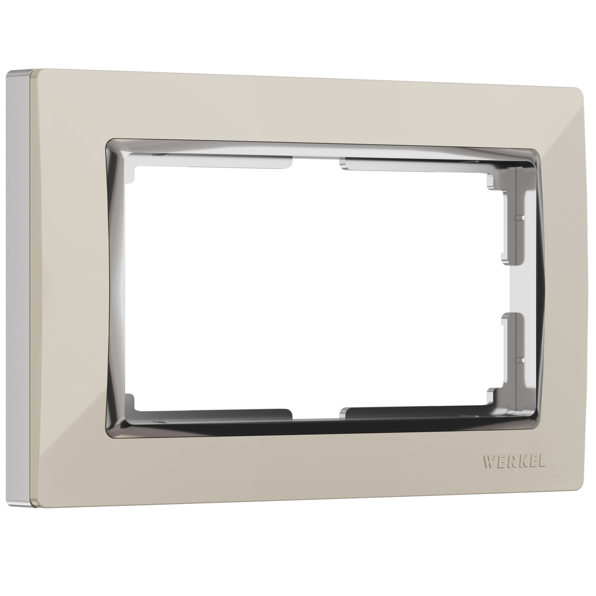 Рамка WERKEL Snabb для двойной розетки (слоновая кость) WL03-Frame-01-DBL-ivory / W0081903 / a033482