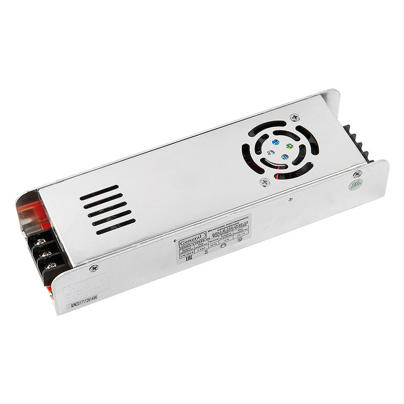 Блок питания для светодиодной ленты компактный GENERAL SLIM 350 Вт IP20 12V (GDLI-S-350-IP20-12)