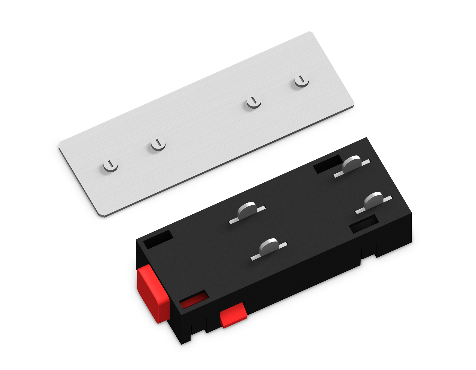 GL1106 BK черный коннектор питания с соединителем для шинопровода Magnetic 220V 68*28.5*18