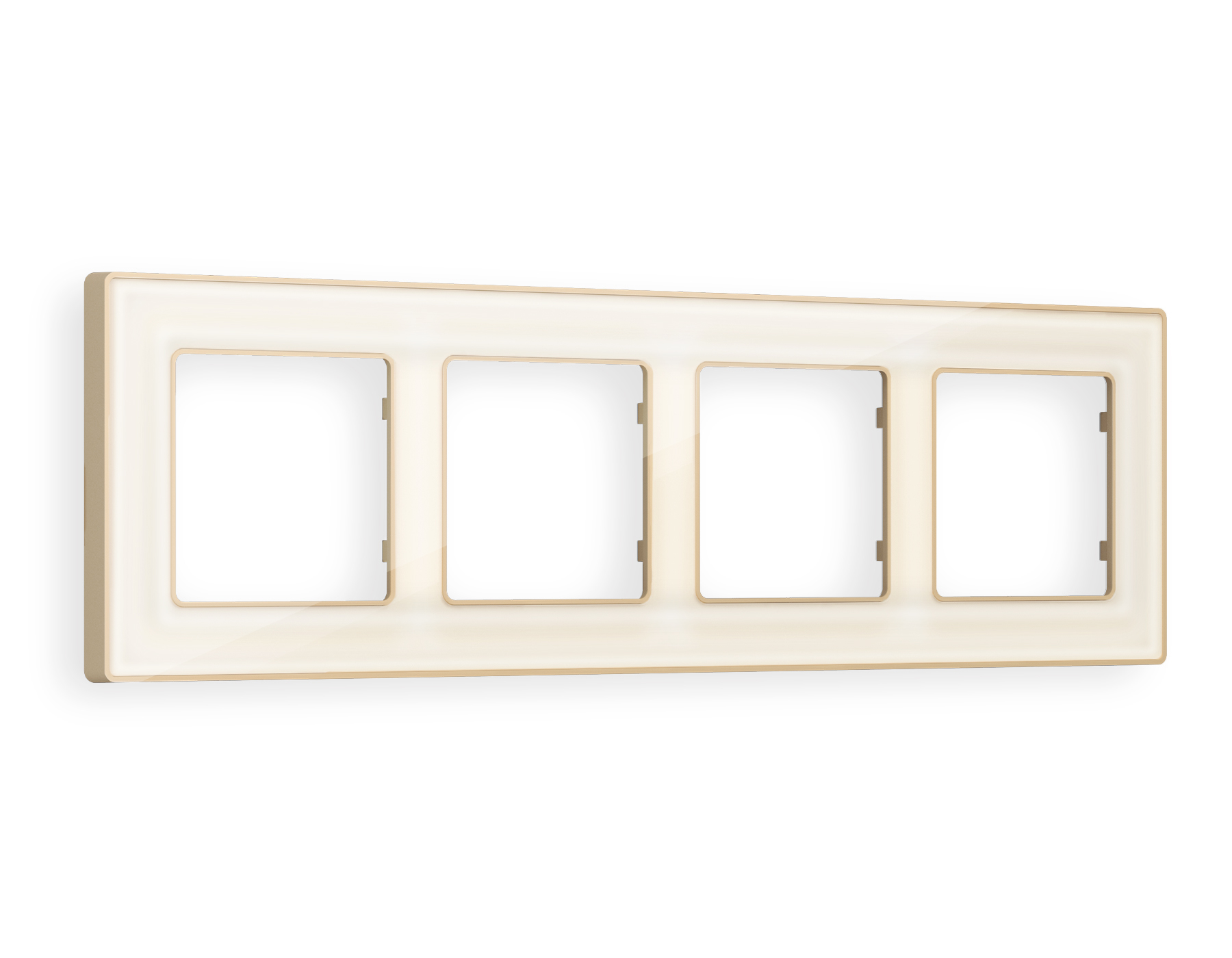 AF580344 Рамка ALFA Arctic (Бежевый Стекло органическое/Шампань) 4-ая