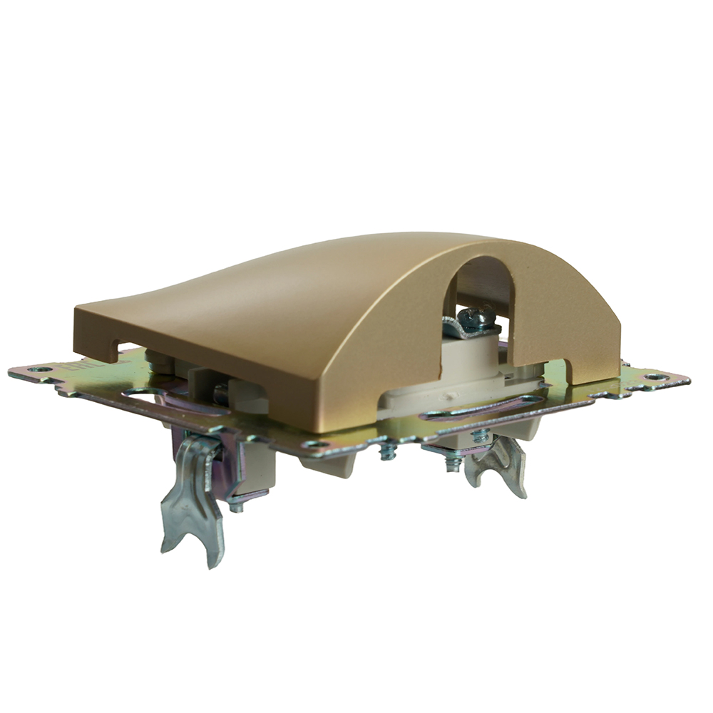 Кабельный вывод (механизм), STEKKER, серия Катрин, золото, GLS00-7116-08