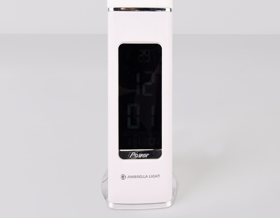 Светодиодная настольная лампа  Ambrella с дисплеем DE508 WH белый LED 3000-6400K 6W