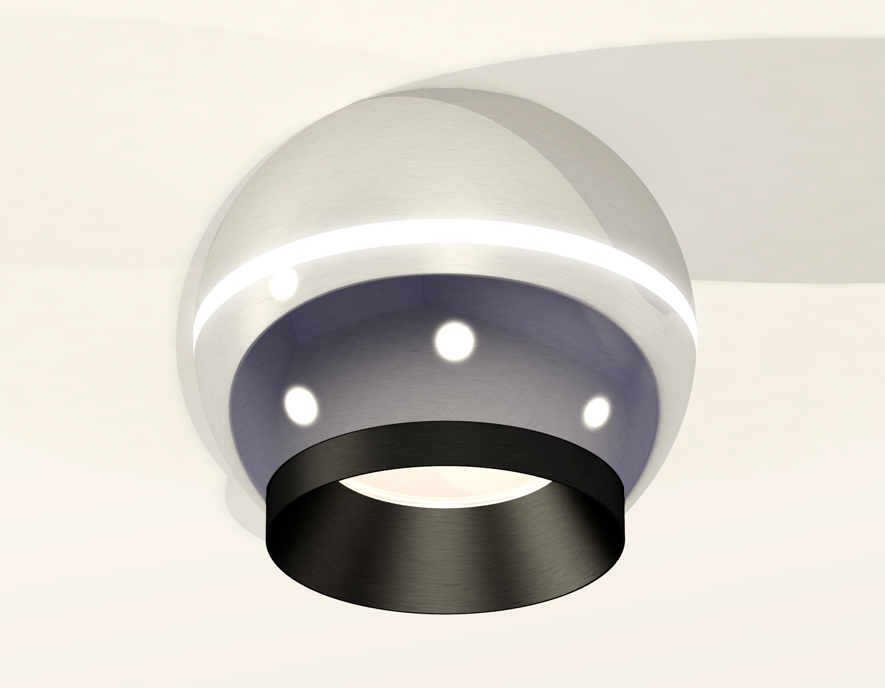 Накладной светильник XS1104001 PSL/PBK серебро полированное/черный полированный MR16 GU5.3 LED 3W 4200K (C1104, N7031)