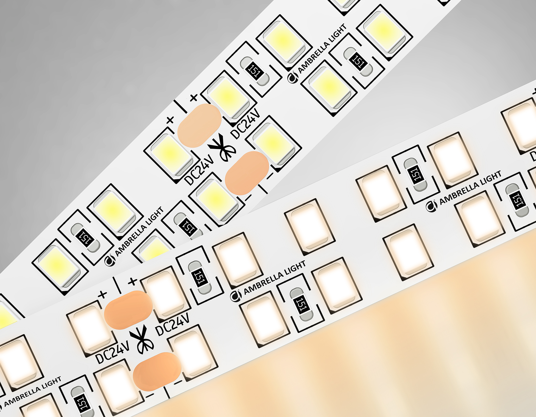 GS3701 2835 240Led /24W m/ 24V IP20 3000K/ 5000*14*1.2mm (2 конт.)