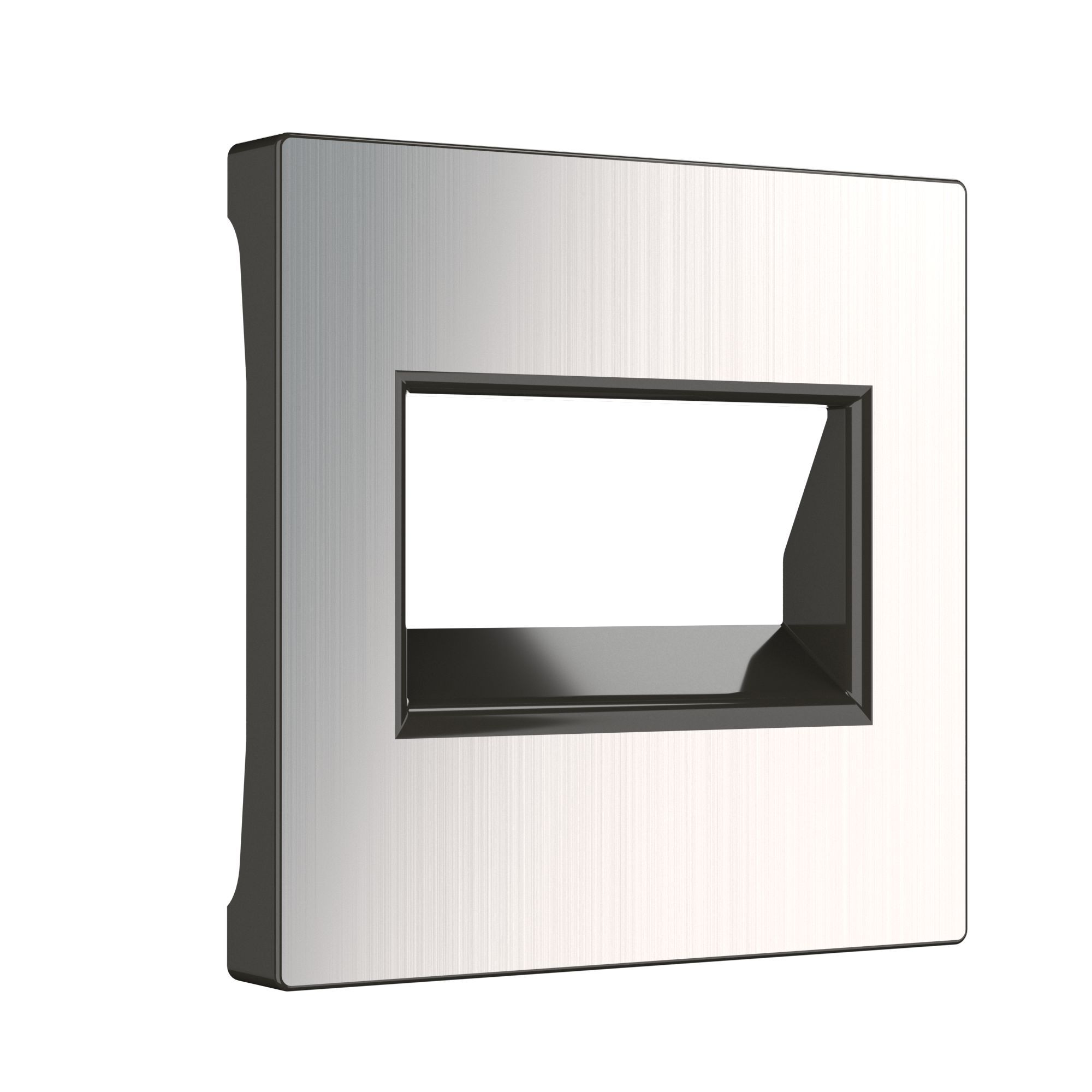 Накладка для двойной розетки Еthernet RJ-45 WERKEL (глянцевый никель) WL02-RJ45+RJ45-CP / W1191102 / a040421