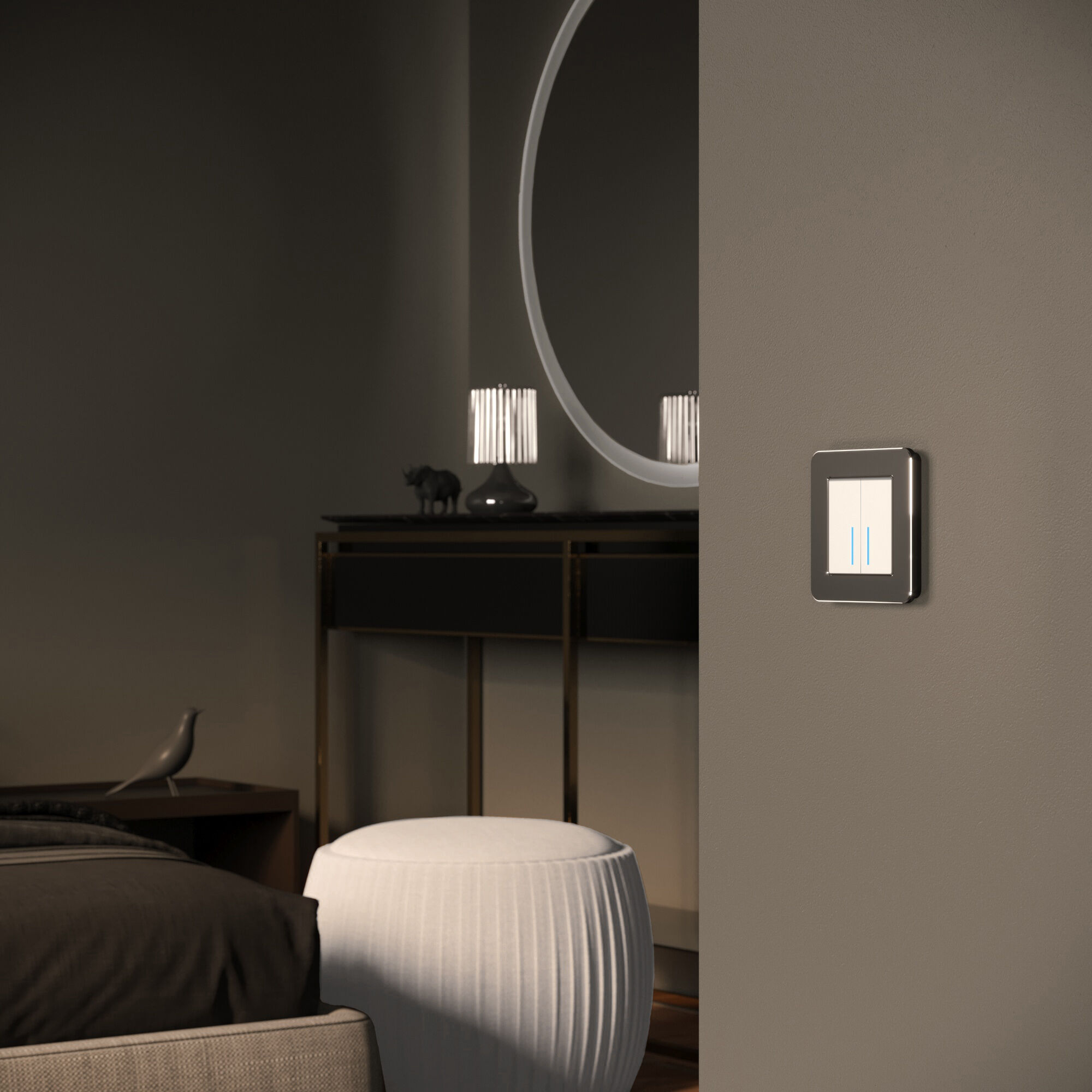 Рамка на 1 пост Platinum Werkel (черный алюминий) W0012608