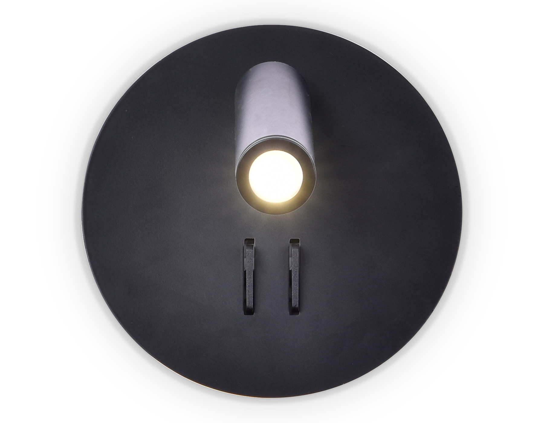 Настенный LED светильник FW252 SBK черный песок LED 4200K+3000K 6W+1W D140*110