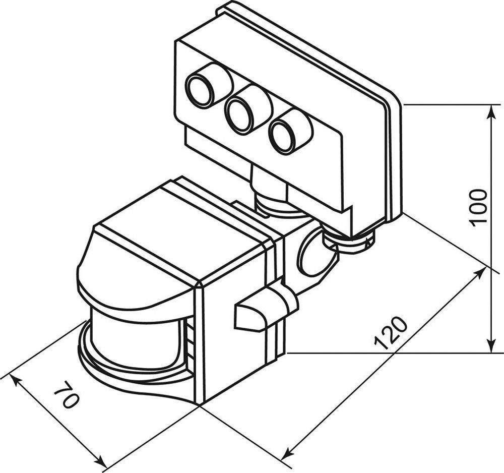 Датчик движения 1200W 10m 120° белый, SEN15/LX02 Датчик движения 1200W 10m 120° белый, SEN15/LX02
