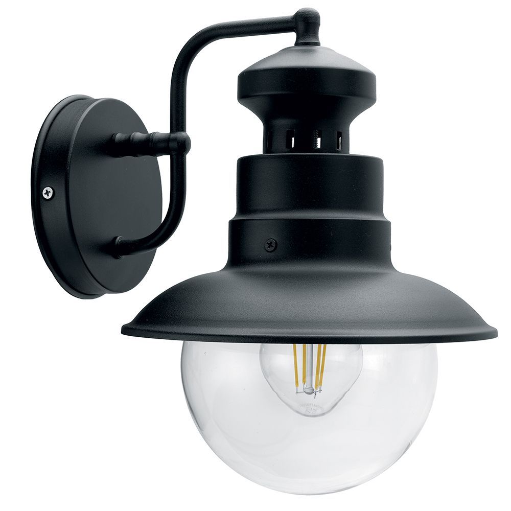 Светильник садово-парковый Feron PL571 на стену вниз 60W 230V E27, черный Светильник садово-парковый Feron PL571 на стену вниз 60W 230V E27, черный