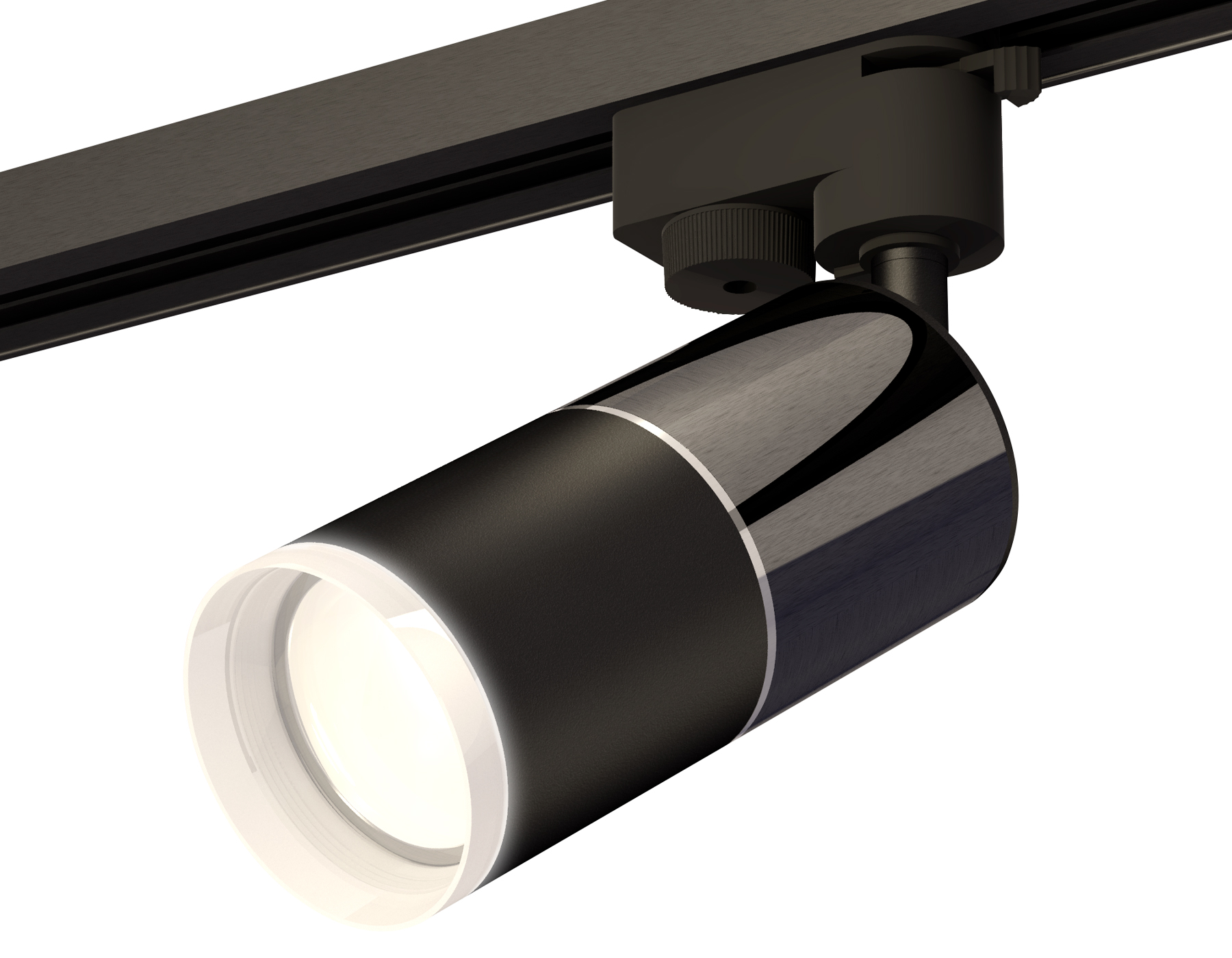 Трековый однофазный светильник XT6302041 SBK/DCH/FR черный песок/черный хром/белый матовый MR16 GU5.3