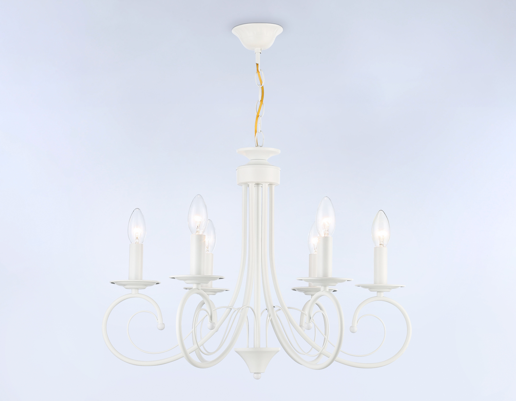 Светильник подвесной Ambrella TR9611/6 WH белый E14/6 max 40W D560*650