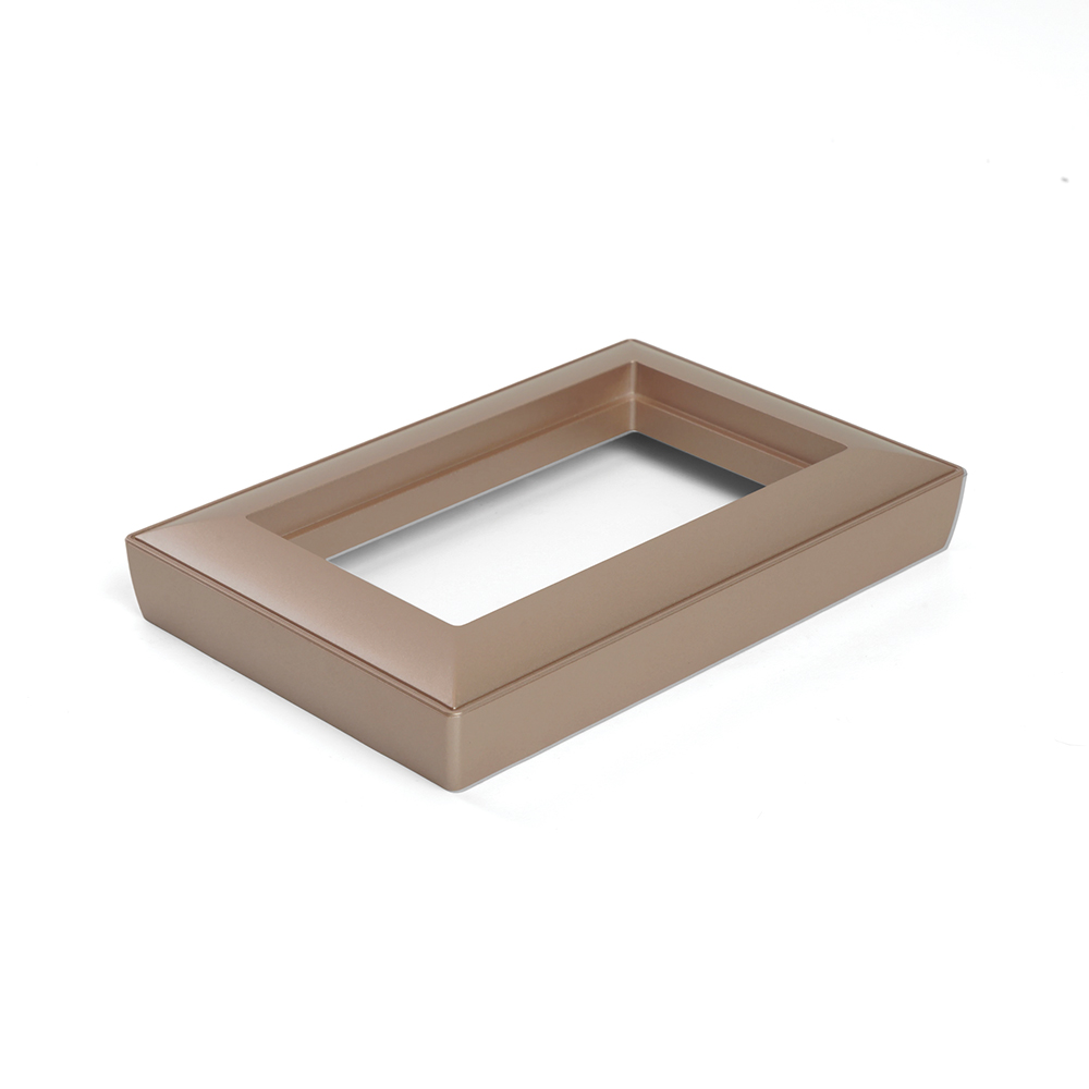 Рамка  2-местная (без перемычки),  пластик, STEKKER, PFR00-7012-02, серия Катрин, шампань