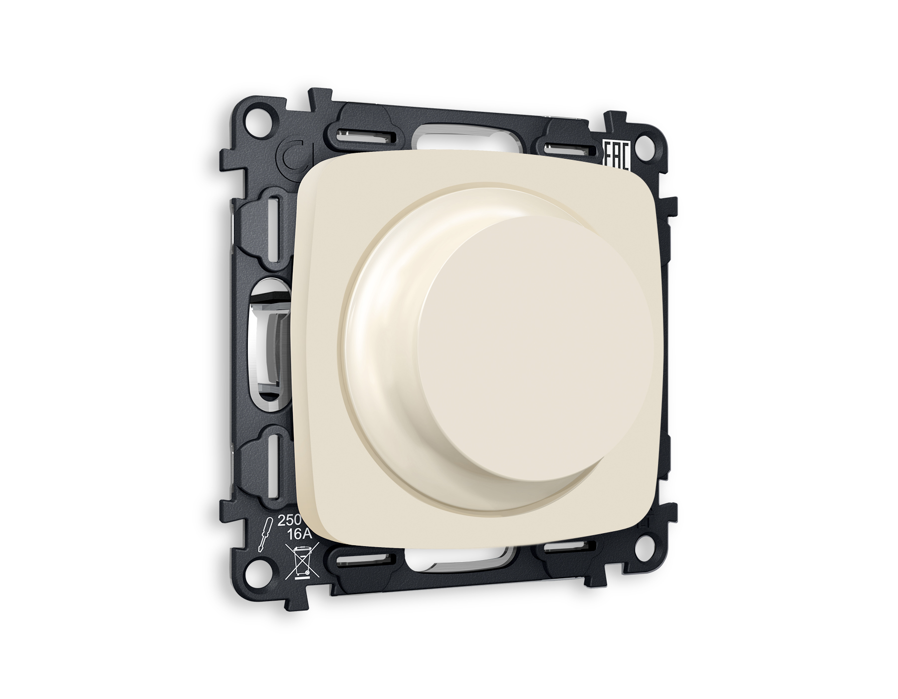 MO325510 Комплект механизма светорегулятора универсального OMEGA Бежевый матовый 25-600W/LED 5-300W QUANT (OP3255, VM136)