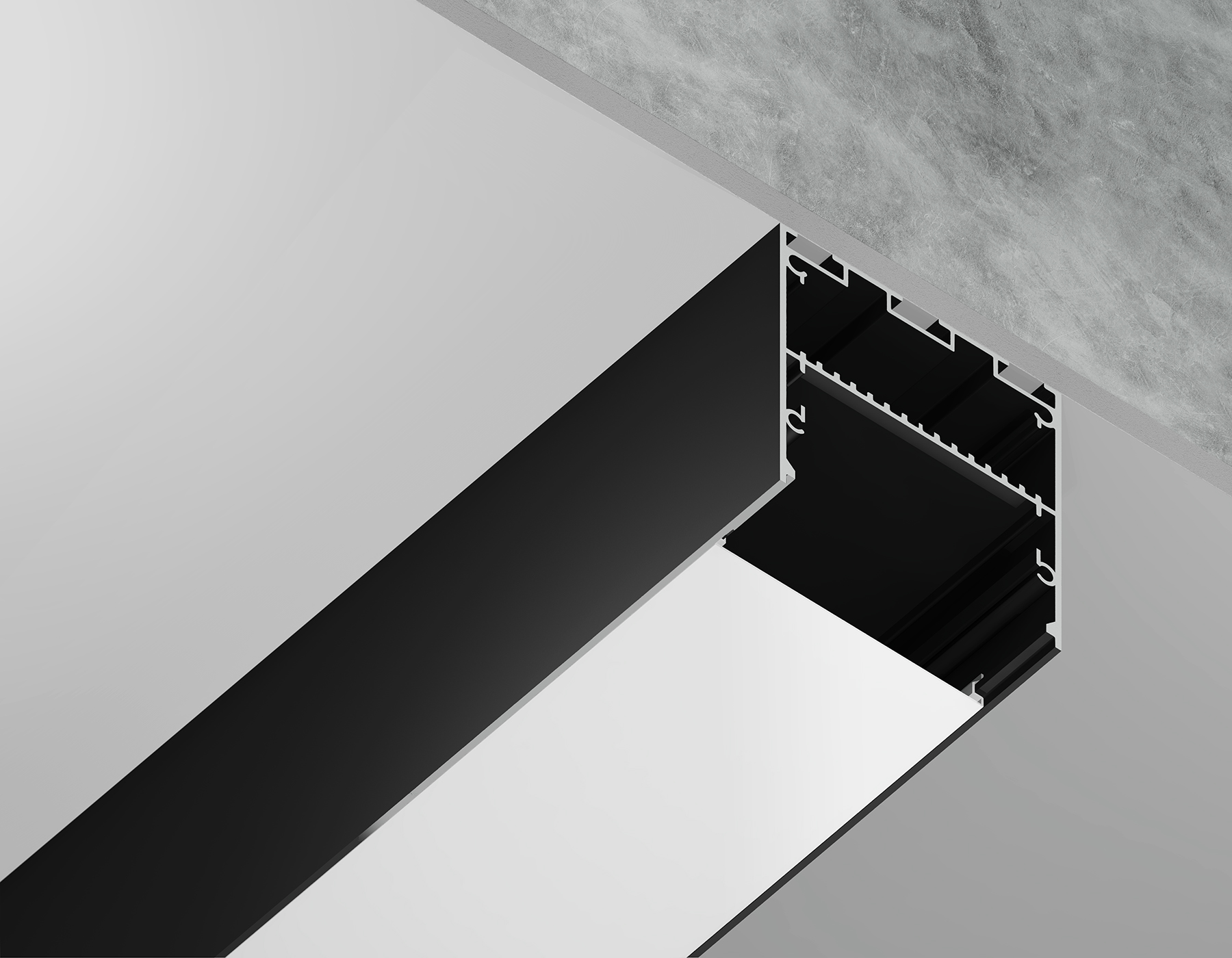 GP3100BK черный 2000*50*50