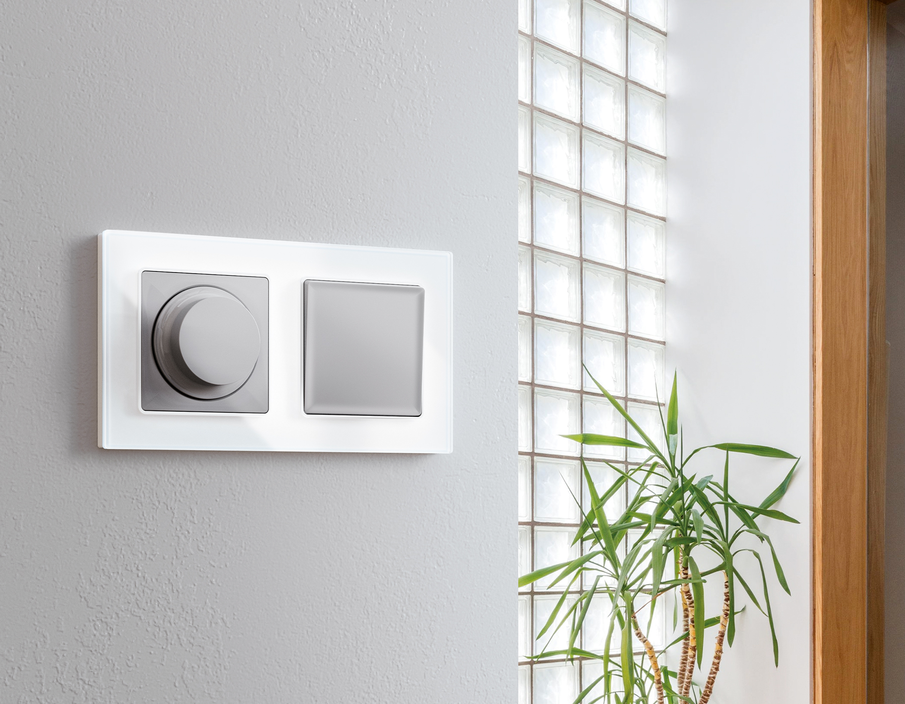 AF380101 Рамка ALFA Platos (Белый Стекло закаленное натуральное) 1-ая