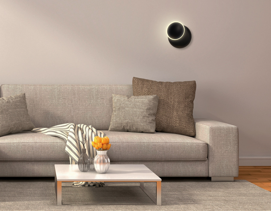 Бра Ambrella Sota FW116 BK/S 5W 4200K черный/песок