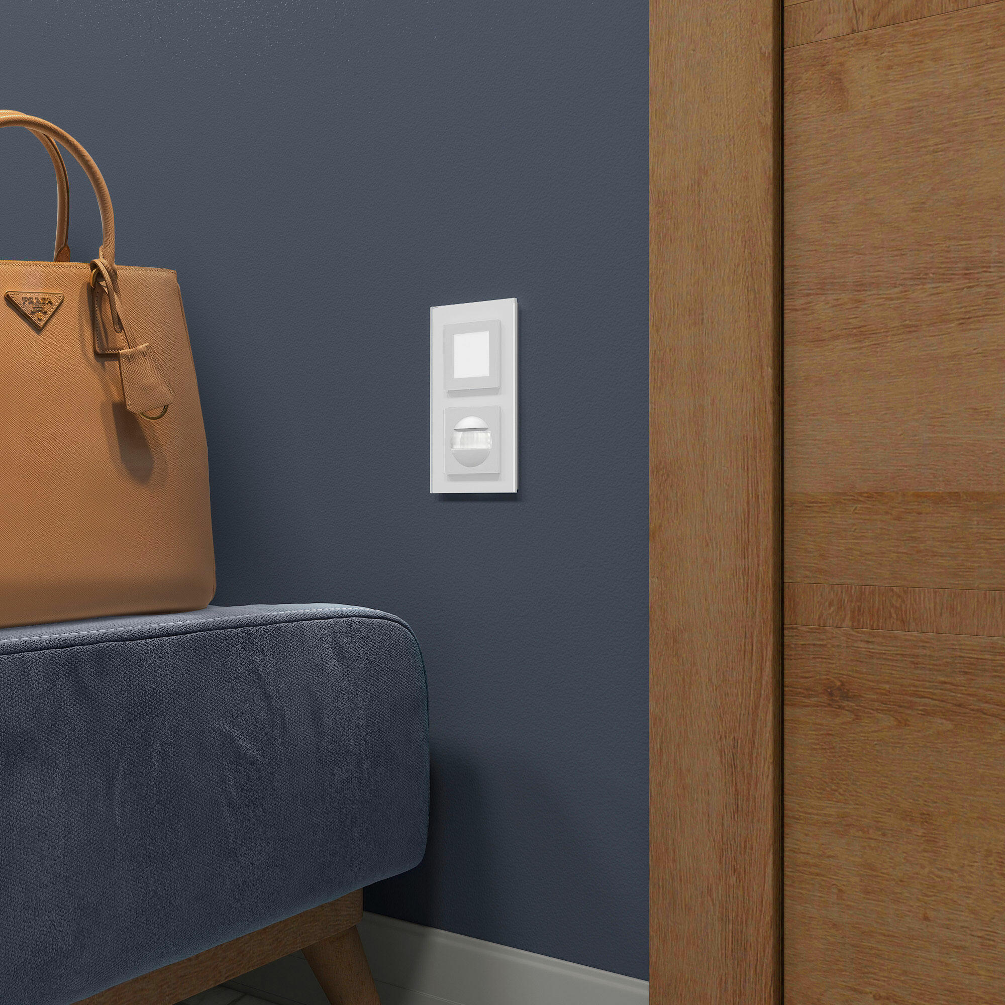 Датчик движения 500 Вт, двухпроводный WERKEL (белый) W1155101