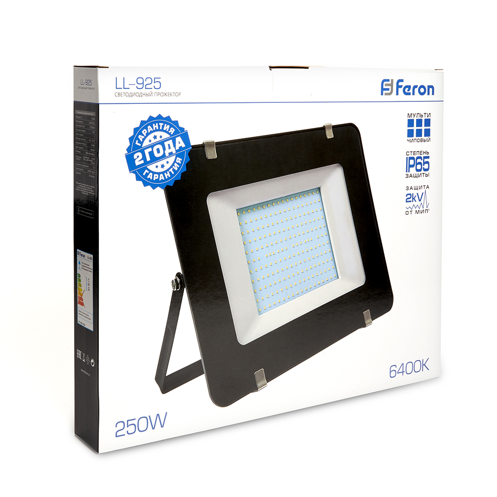 Светодиодный прожектор Feron LL-925 IP65 250W 6400K Светодиодный прожектор Feron LL-925 IP65 250W 6400K