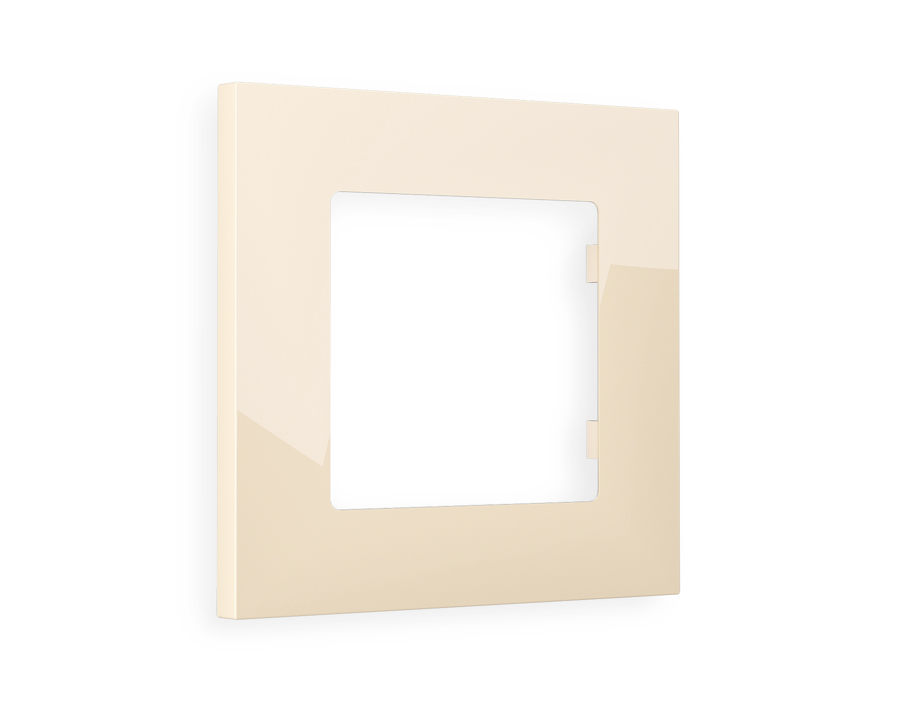 AF250301 Рамка ALFA Qubi (Бежевый глянец) 1-ая