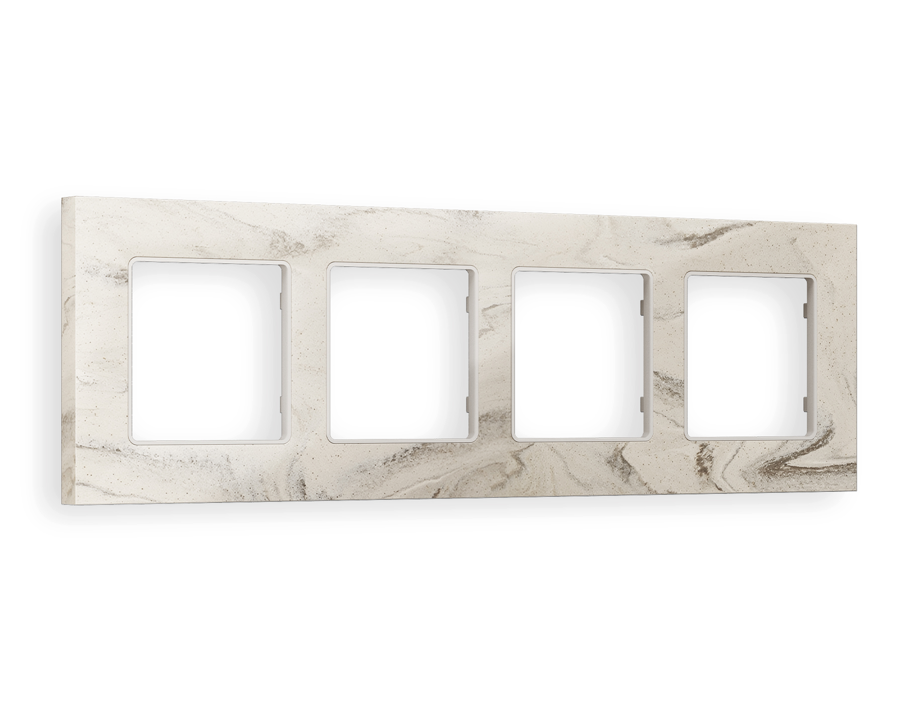AF930604 Рамка ALFA Grand (Серо-бежевый мрамор) 4-ая