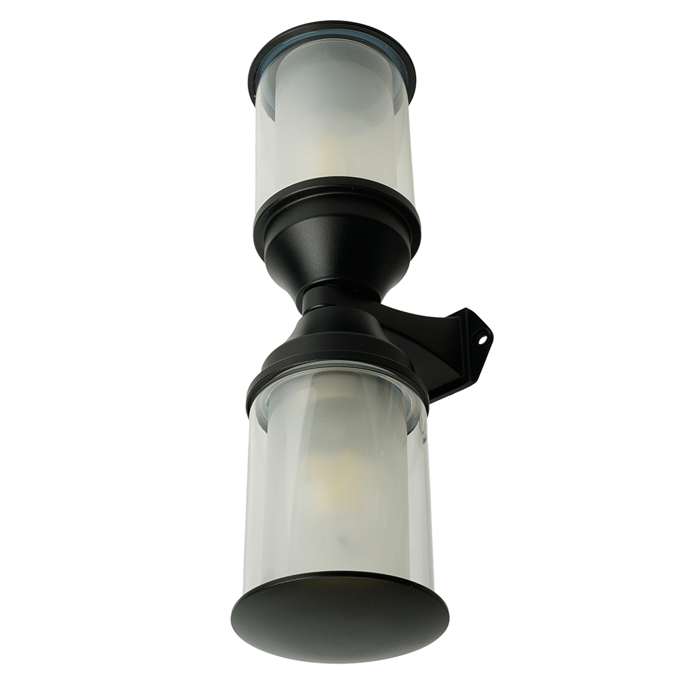 Светильник садово-парковый Feron DH1402, на стену, 2*E27 220-240V, черный