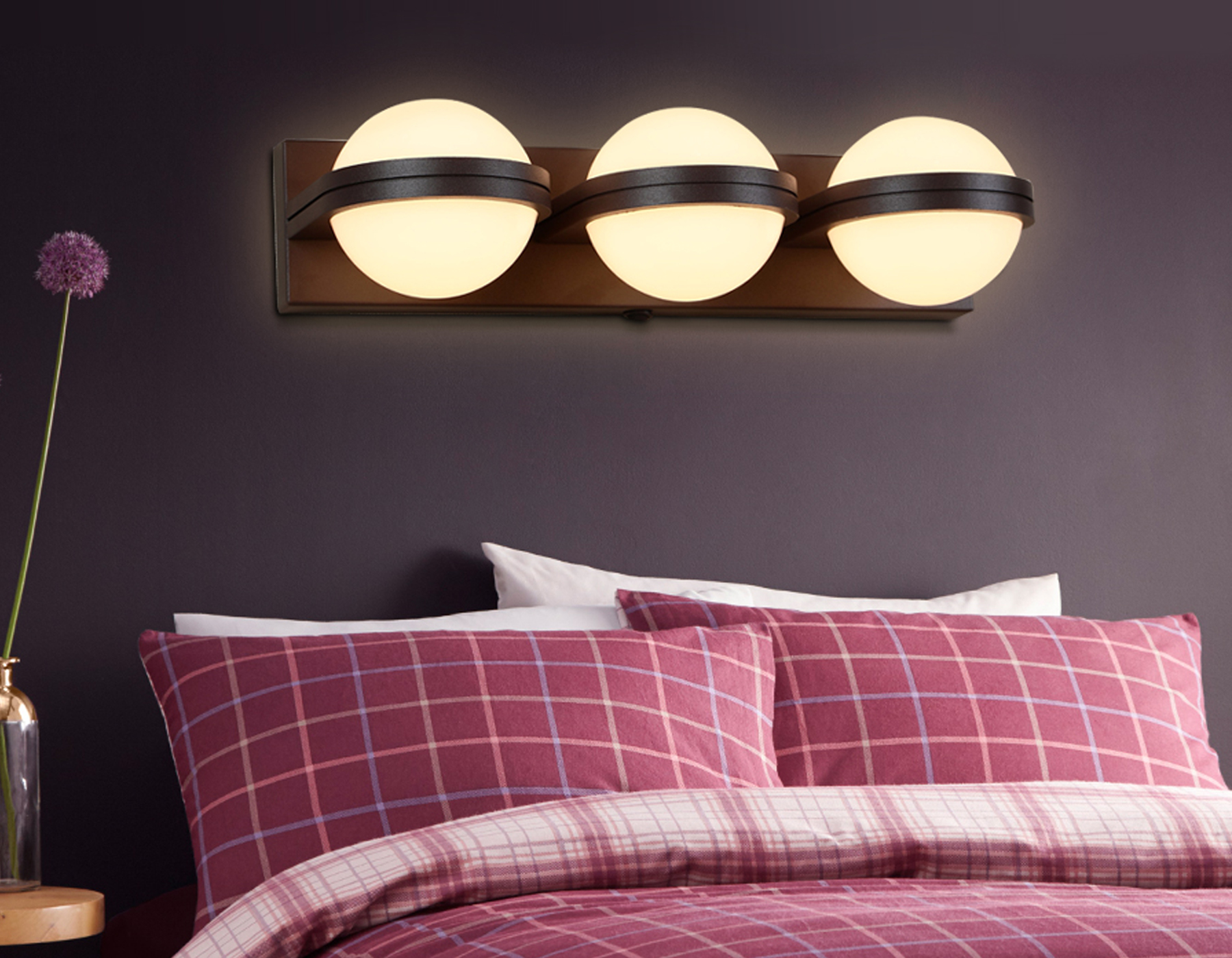 Настенный LED светильник FW560/3 SCF кофе песок LED 3000K 15W 370*80*138 Настенный LED светильник FW560/3 SCF кофе песок LED 3000K 15W 370*80*138