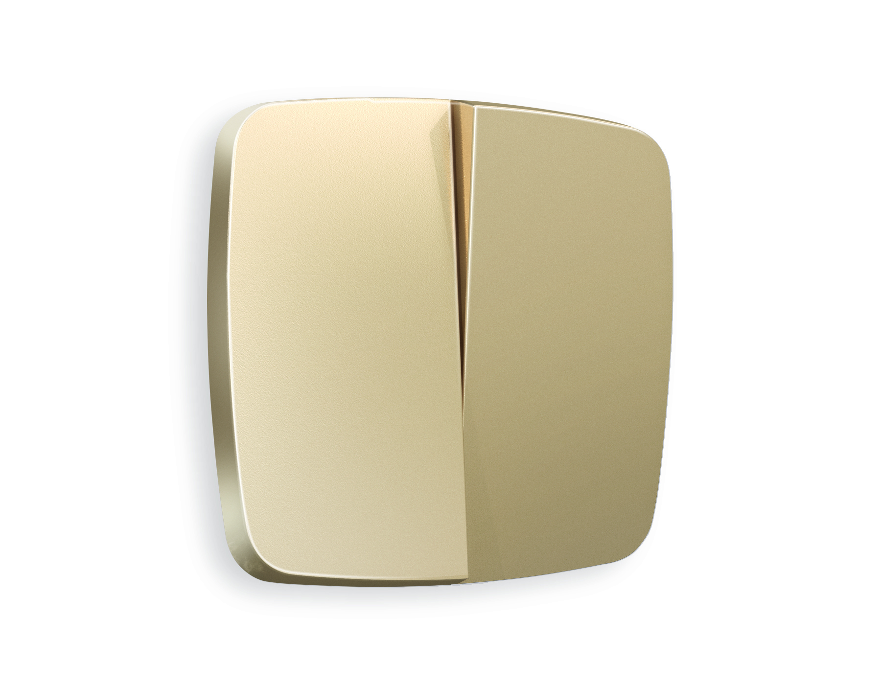 OP6030 Лицевая панель OMEGA (Шампань) для 2-кл выключателей QUANT