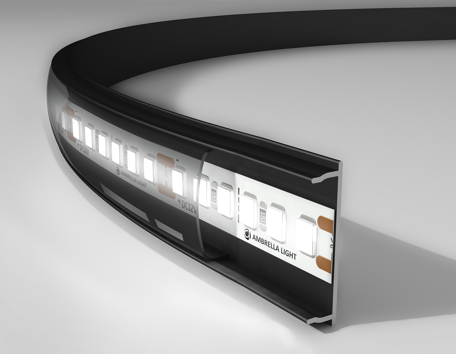 GP1600BK/BK черный/черный рассеиватель 2000*18*4