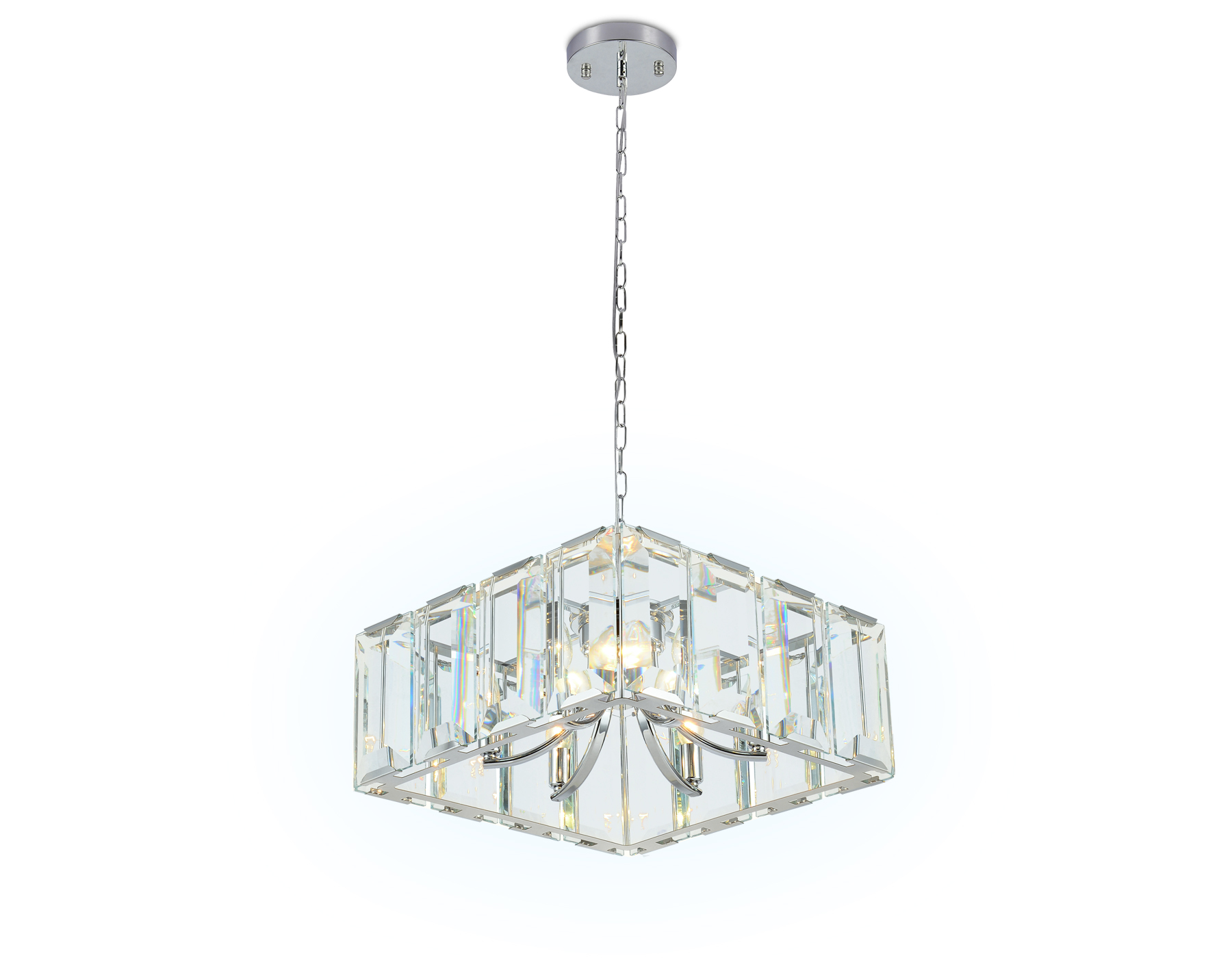 Подвесная люстра с хрусталем Ambrella TR5148 CH/CL хром/прозрачный E14/6 max 40W