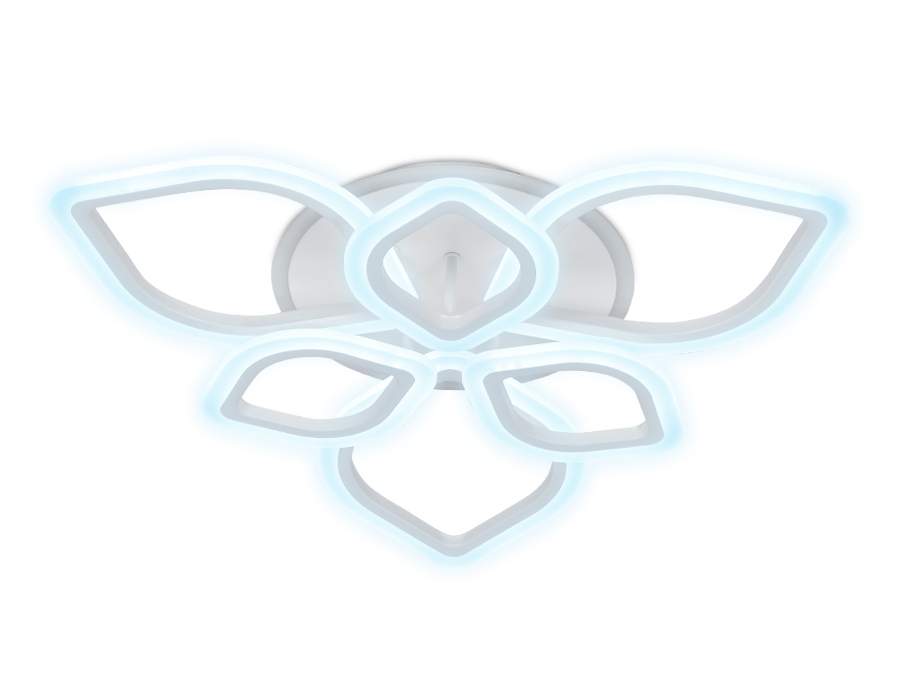 Потолочный светодиодный светильник Ambrella FA515/3+3 WH белый 126W+28W 700*700*120 (ПДУ РАДИО 2.4)