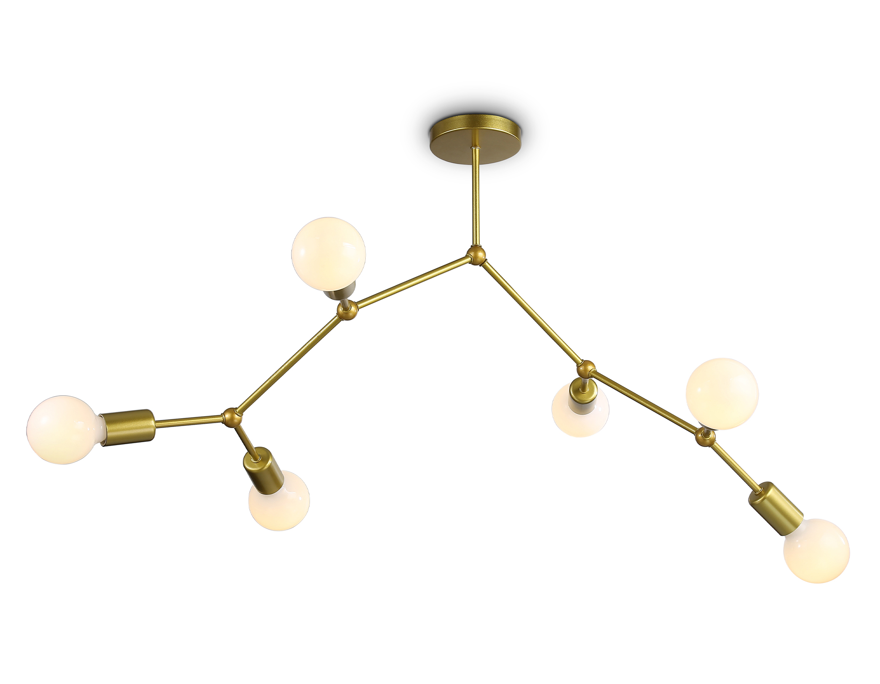 Потолочный светильник TR8038/6 BS латунь E27*6 max 40W D670*590