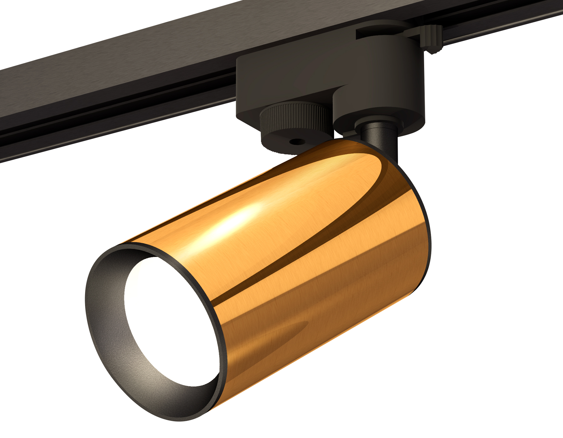 Трековый однофазный светильник XT6327010 PYG/SBK золото желтое полированное/черный песок MR16 GU5.3 (A2521, C6327, N6102)