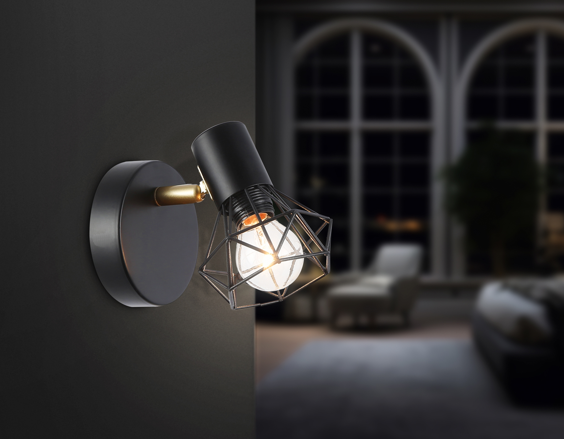TR8655 BK/GD черный/золото E14 max 60W 170*100*140 TR8655 BK/GD черный/золото E14 max 60W 170*100*140
