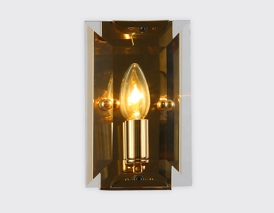 Настенный светильник Ambrella TR5157 GD/CL золото/прозрачный E14/1 max 40W 210*130*100