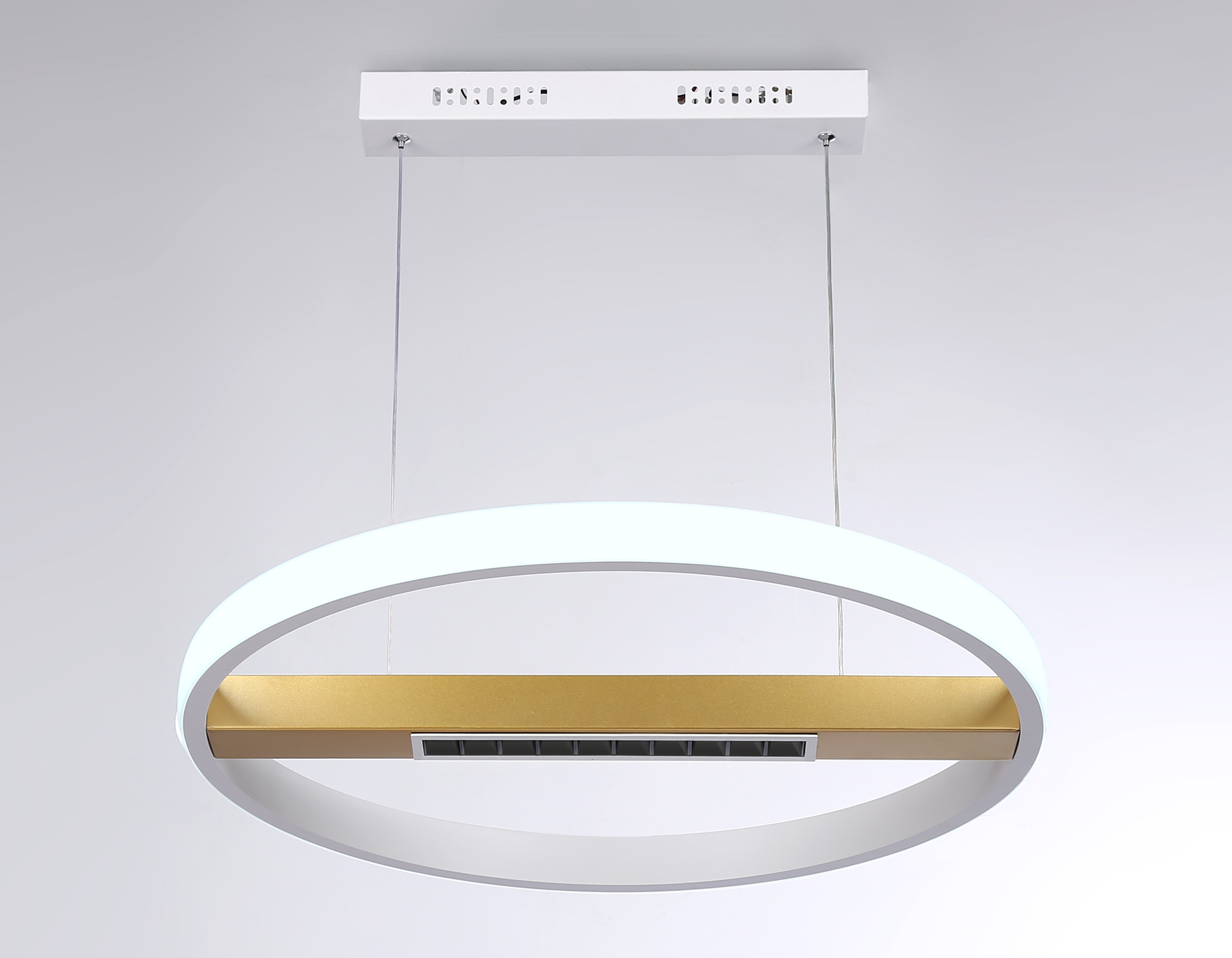 FL51488 WH/GD белый/золото 62W 3000K-6400K D600*1000 (ПДУ ИК)