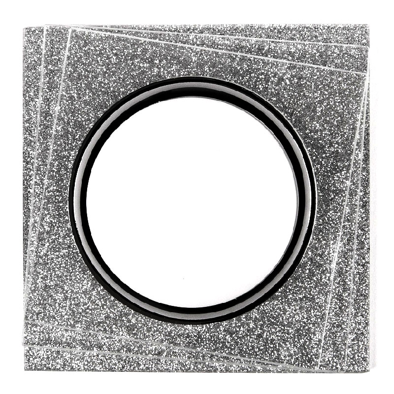 Светильник General GCL-GX53-H38 Квадрат 3-х уровневый Серебряный Блеск