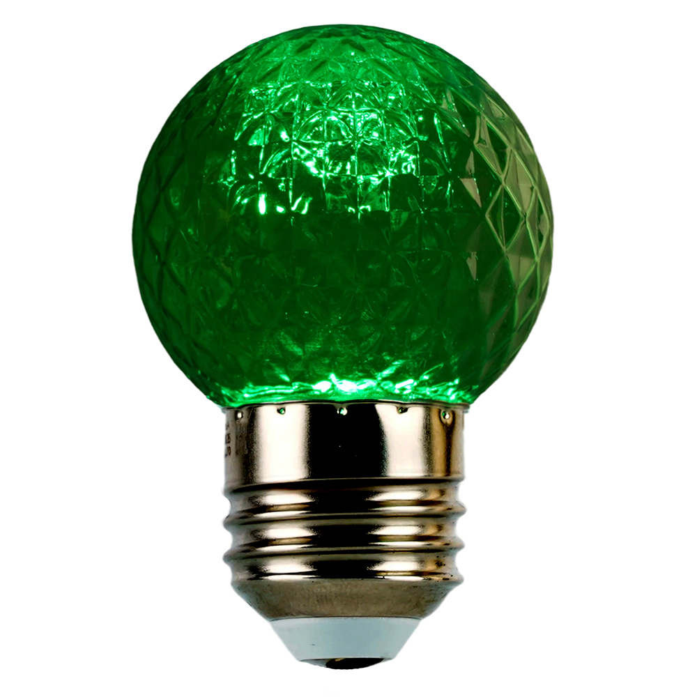 Лампа светодиодная Feron LB-385 Шарик зеленый прозрачный E27 1W 230V