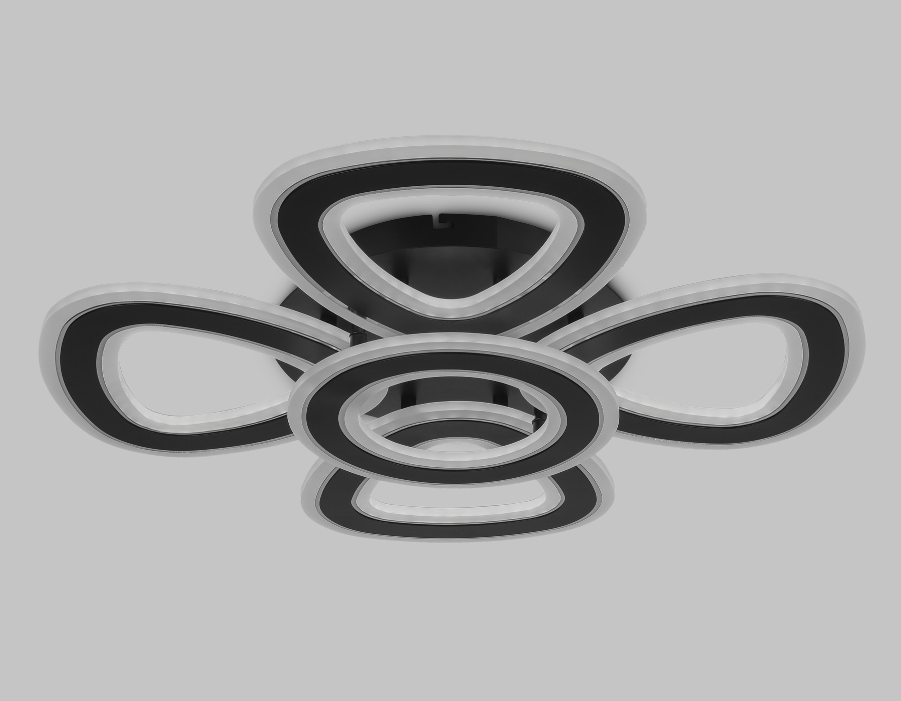 FA8926/4+1 BK/CH черный/хром 163W 3000K-6400K 590*590*120 (ПДУ РАДИО 2.4G)