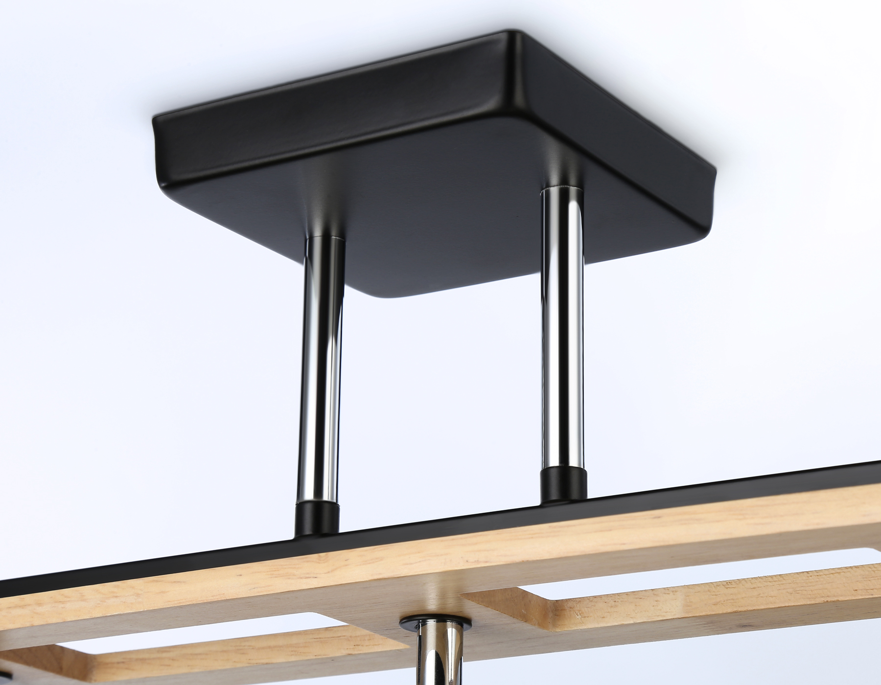 Светильник подвесной Ambrella TR9525/2 BK/FGD/TI черный/золото/янтарь E27/2 max 40W 510*100*270