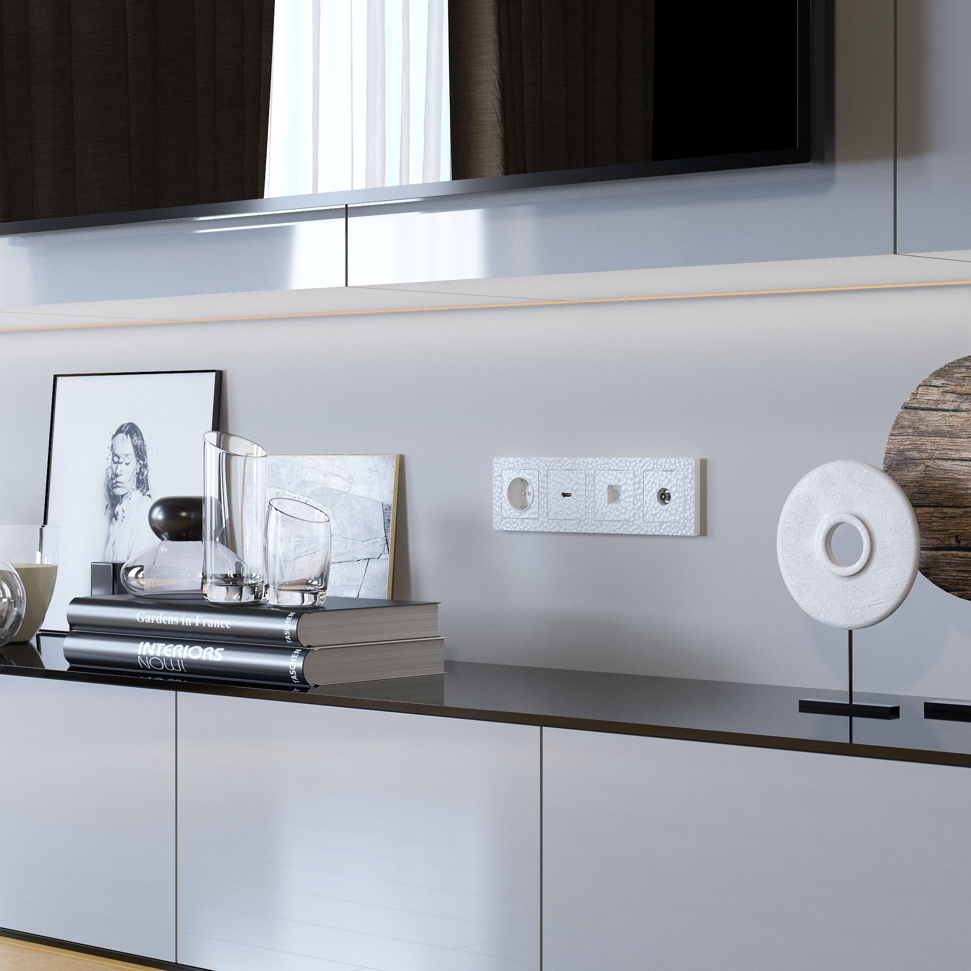 Рамка на 4 поста Werkel Hammer (белый) / W0042401 / a052523