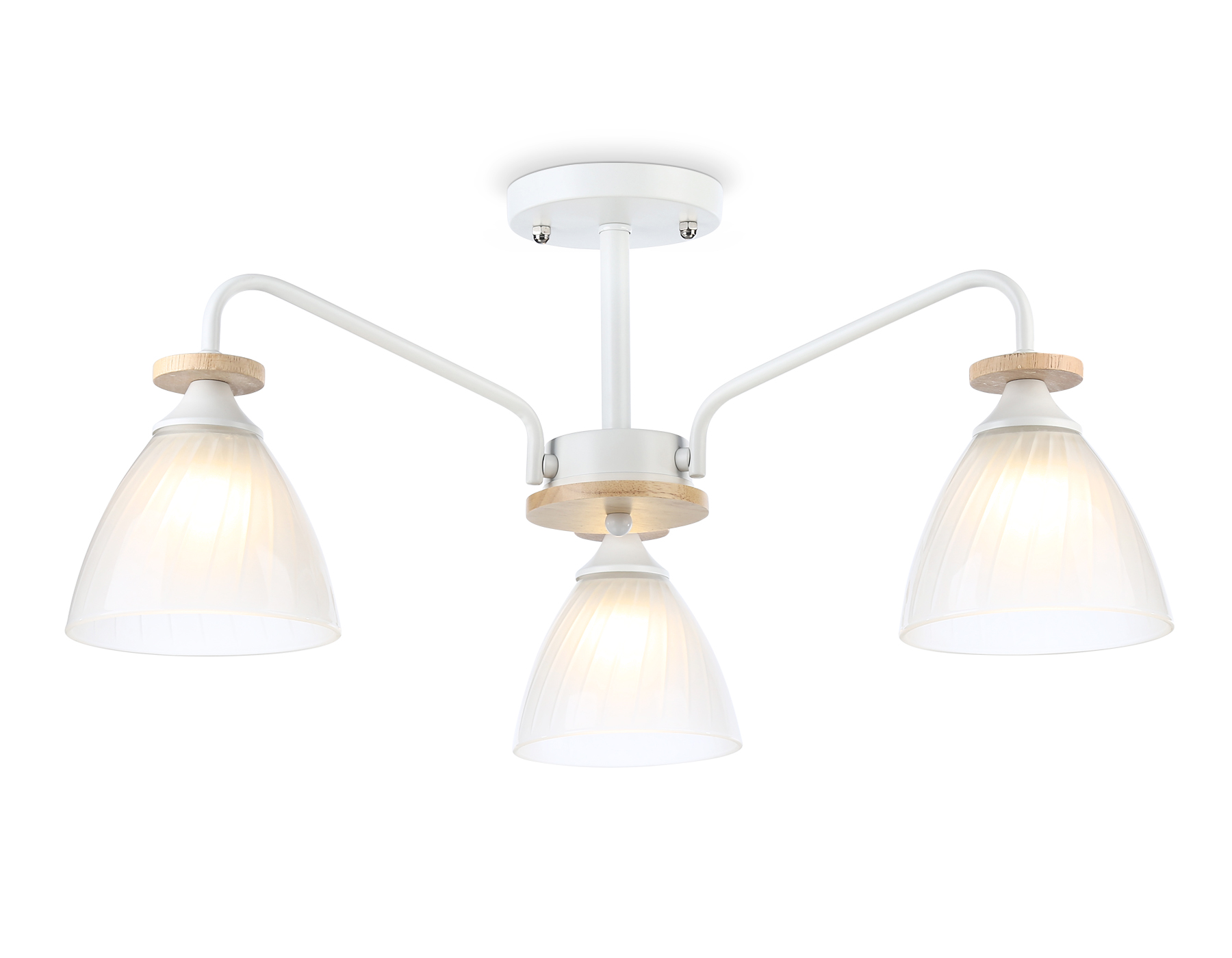 Светильник подвесной Ambrella TR9562/3 WH/FR белый/белый матовый E27/3 max 40W D620*250 Светильник подвесной Ambrella TR9562/3 WH/FR белый/белый матовый E27/3 max 40W D620*250