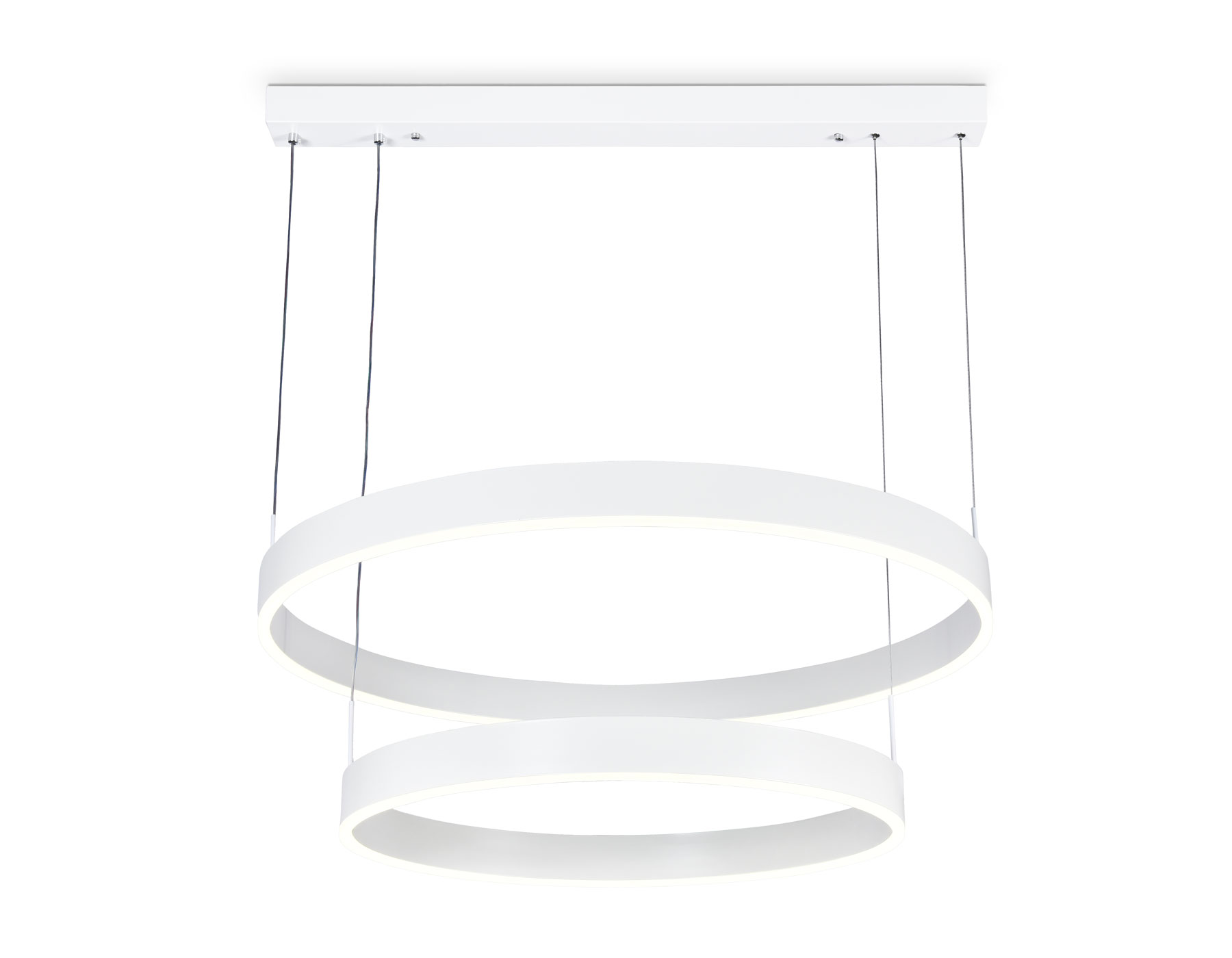 Подвесной светильник Ambrella FA6615/2 WH белый 119W D600/800*750 (ПДУ РАДИО 2.4G)