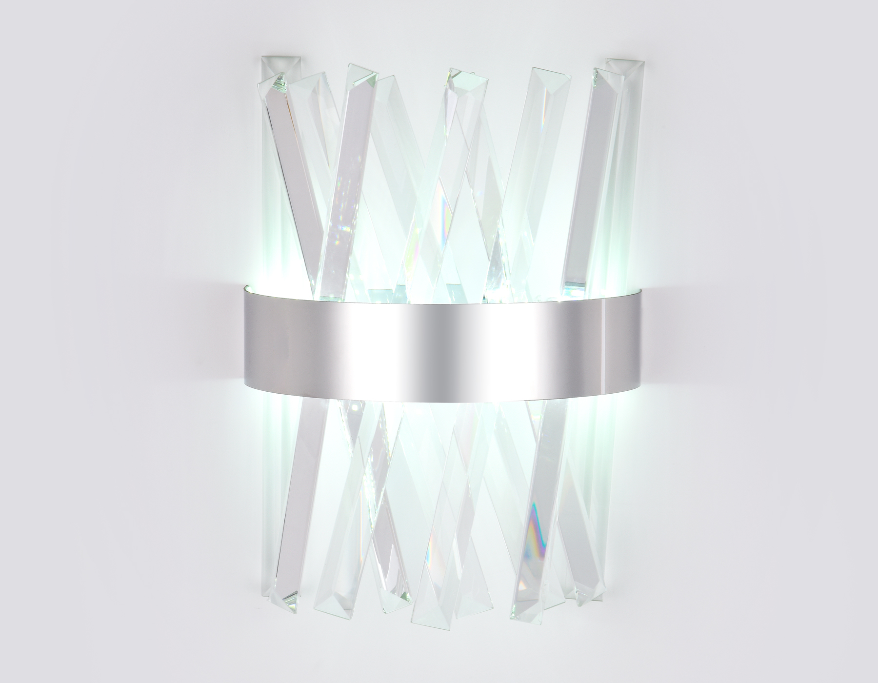 Настенный светодиодный светильник с хрусталем Ambrella TR5322 CH/CL хром/прозрачный 24W 285*260*124